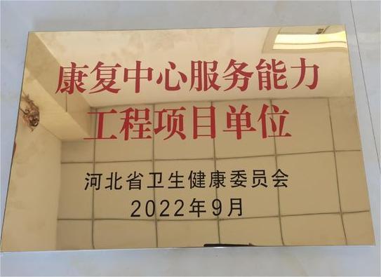 魏县康复中心服务能力工程——省民生项目喜迎验收